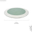 Set 6 manteles algodón 13pulg salvia y blanco roto