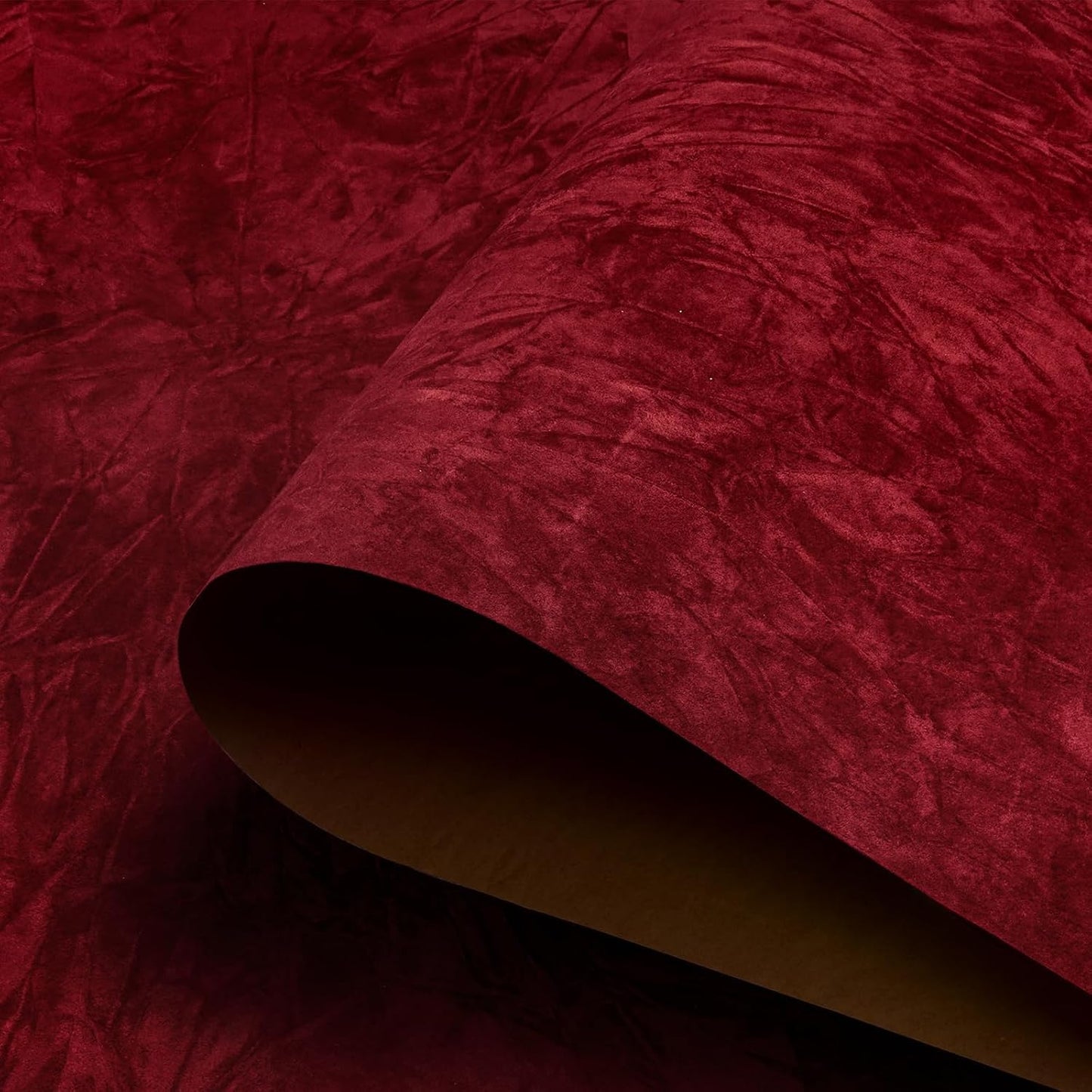 Papel tapiz terciopelo rojo autoadhesivo 17.7x317pulg