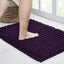 Alfombra baño antiderrap 36x24" color morado oscuro