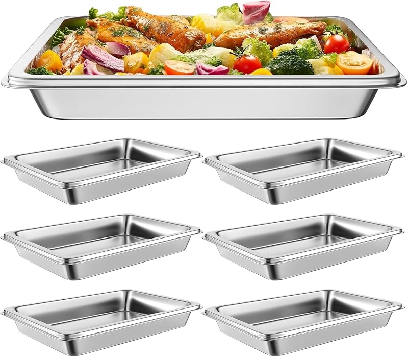 Sartenes acero inox 2.5pulg profundidad pack 6