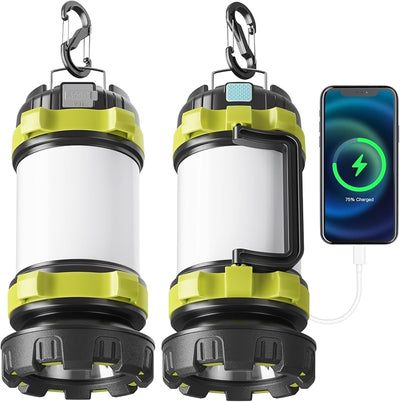 Linterna camping recargable 4000mAh 6 modos IPX4