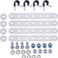 Kit soporte universal enfriador aceite motor metal plata