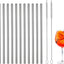 14 Popotes Acero Inox Reutilizables Con Cepillo