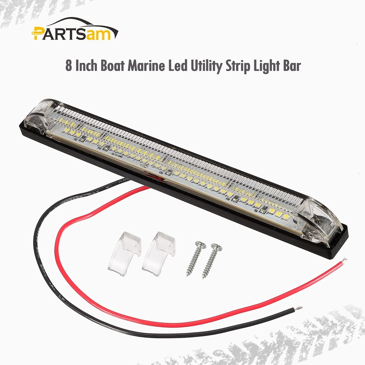 2 tiras luces LED blancas 8" 30 luces para barco camión