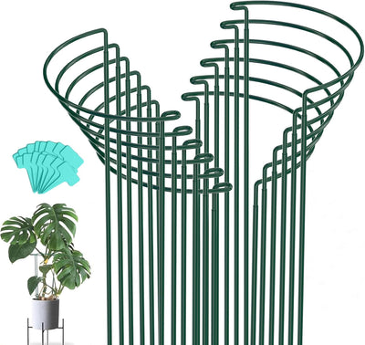 Pack 12 Jaulas Peonía Soportes 32pulg Estacas Ajustables