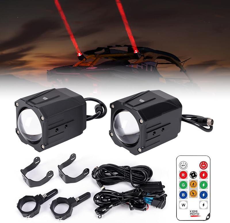 Luces LED látigo 9 modos comp SXS UTV 1.5-2"