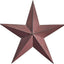 Estrella metal rojo y negro 48" decoración occidental