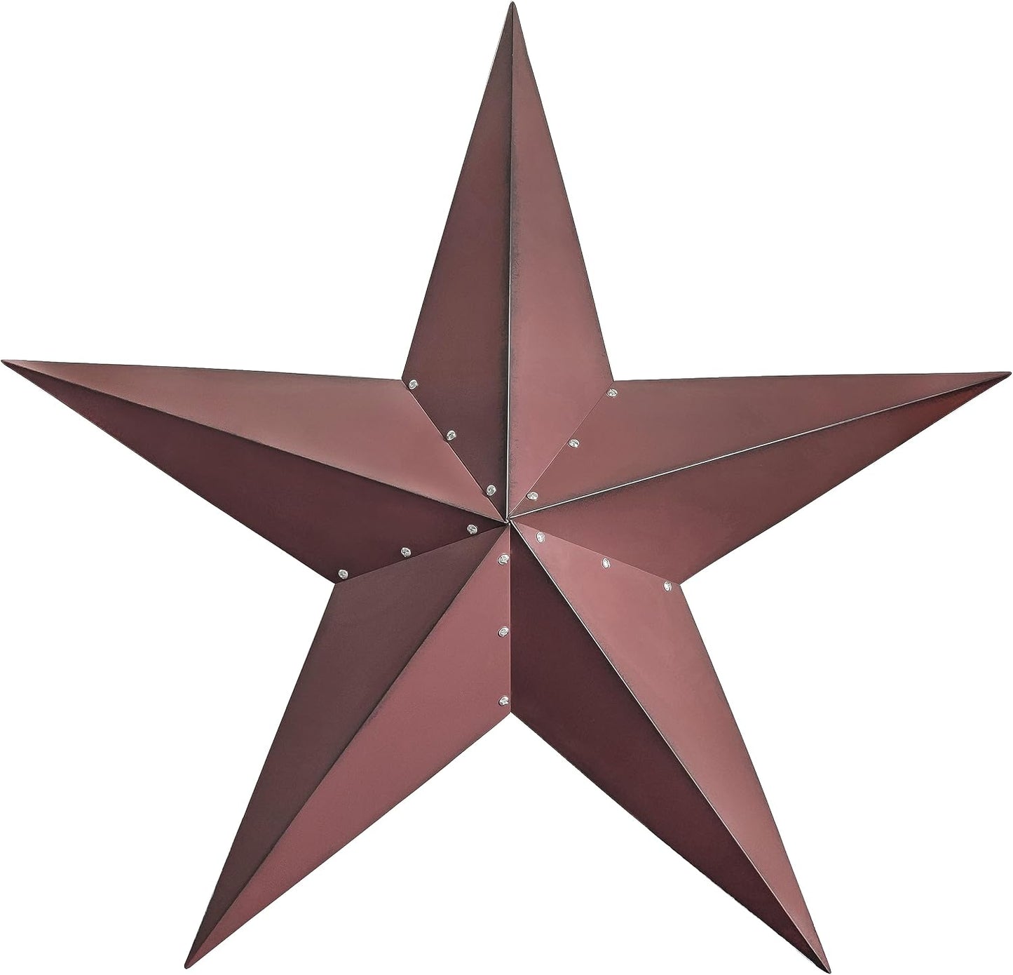 Estrella metal rojo y negro 48" decoración occidental