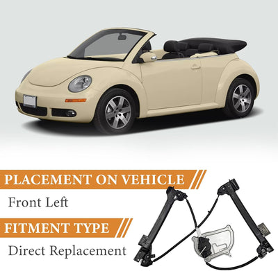 Reemplazo elevalunas eléctrico puerta pasajero VW Beetle