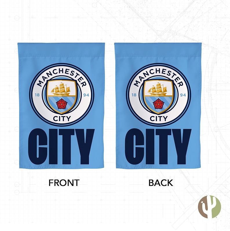 Bandera jardín Manchester City 19x12pulg MCFC