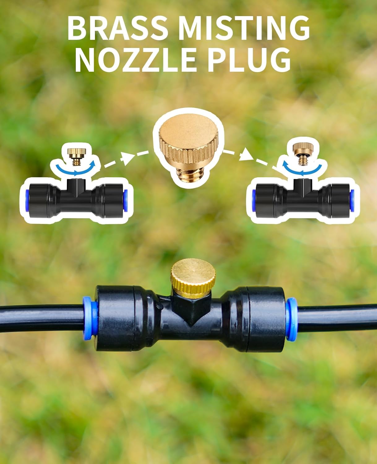 Tapón nebulización latón comp 10 pcs