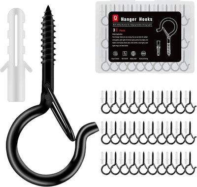 Ganchos techo inox 2.3pulg bloqueo seguridad decoración