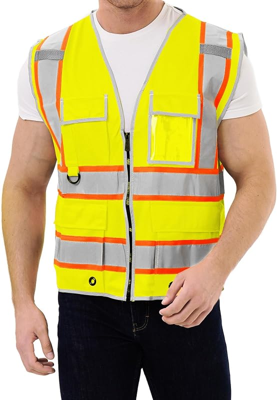 Chaleco seguridad reflectivo 9 bolsillos ANSI