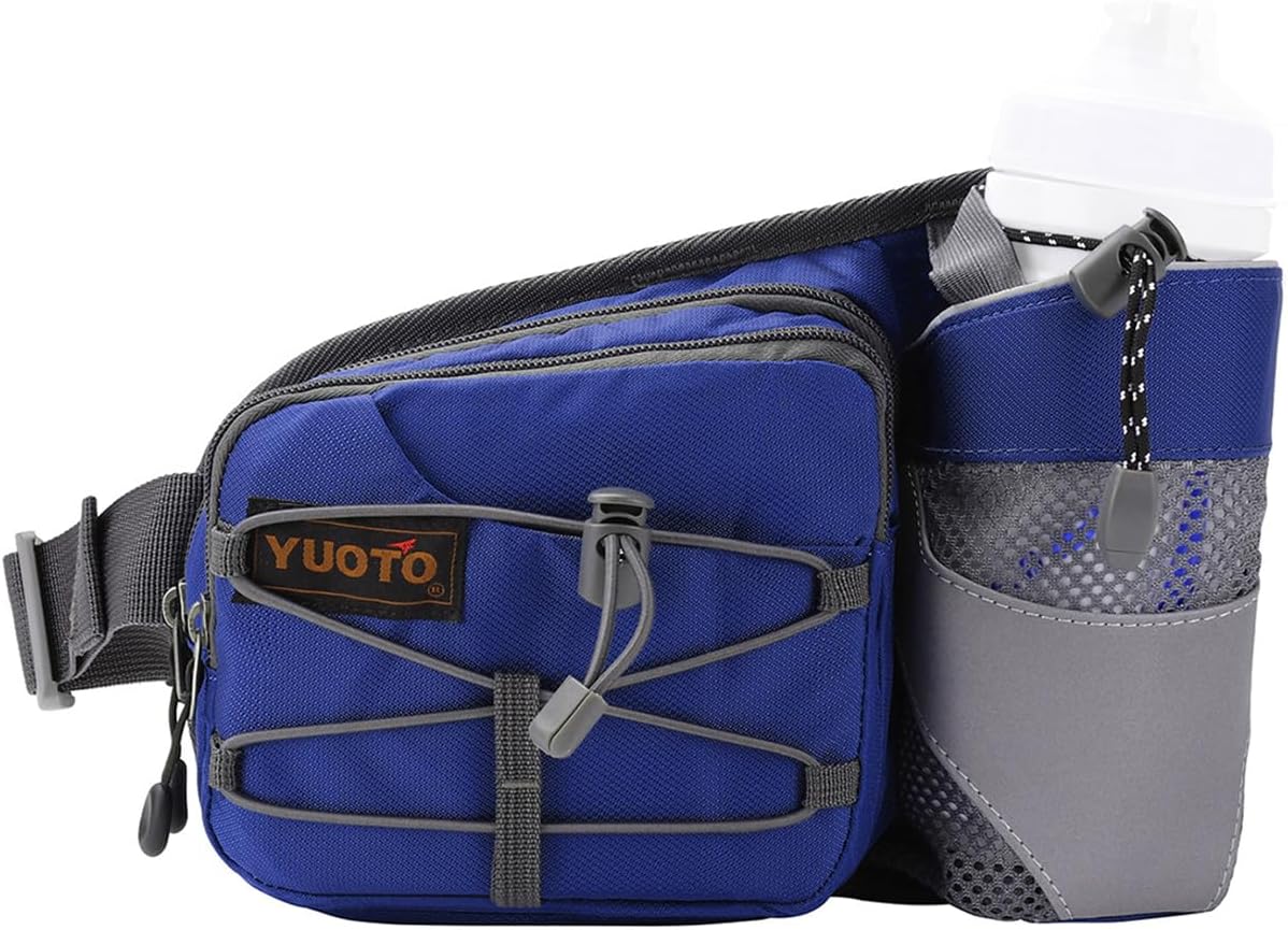Bolsa cintura con botella agua para correr caminar senderismo