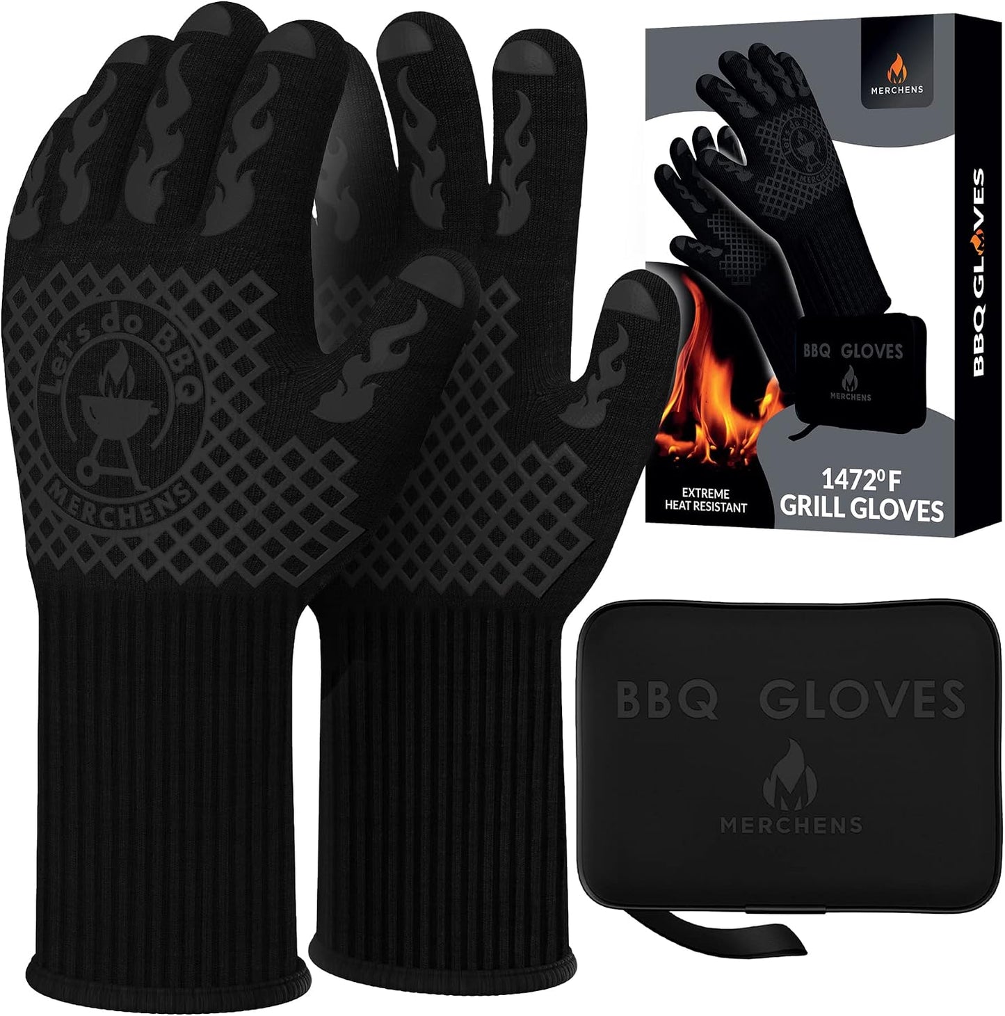 Guantes silicona resistentes al fuego para parrilla