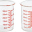 Vaso medidor vidrio borosilicato forma V 1oz pack 2