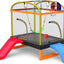 Trampolín 7en1 6.5ft para niños con escalada y tobogán