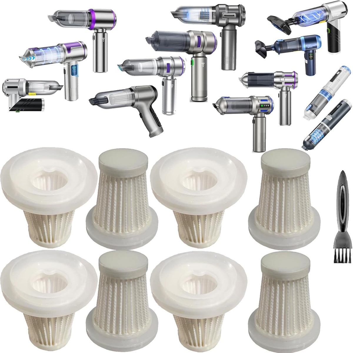 8 Filtros HEPA 2pulg comp IYOFINE Houscly Saker