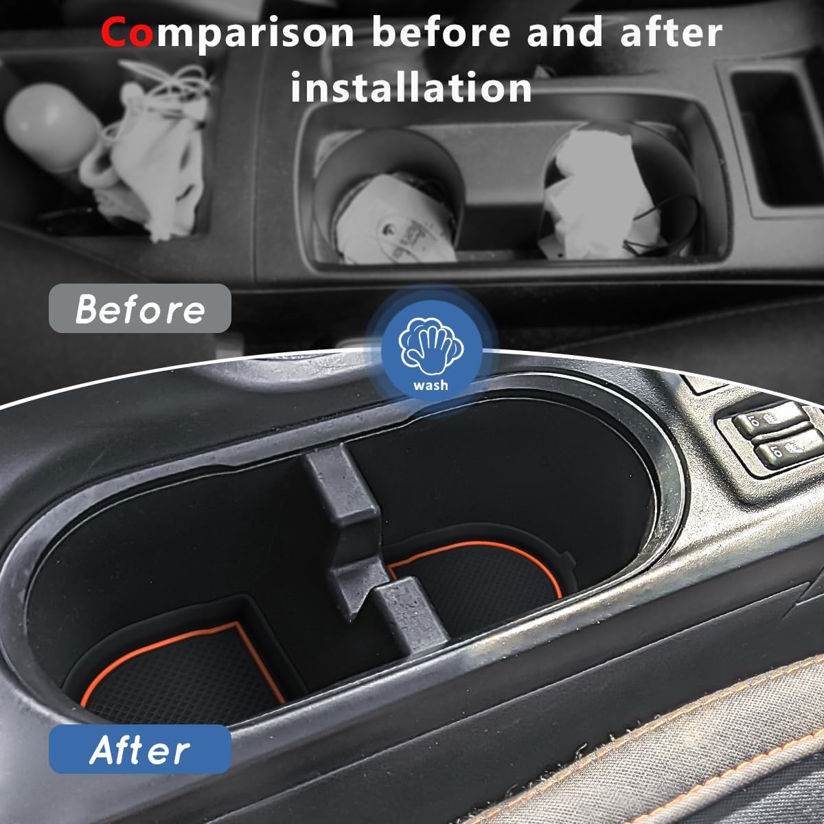 Insertos portavasos 3D para Subaru Crosstrek 18-23