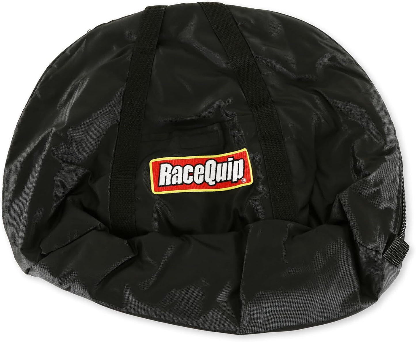 Bolsa para casco forro polar cierre cremallera nylon negro