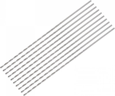10 Pzas Brocas Twist 0.059pulg Vástago Largo para Aluminio