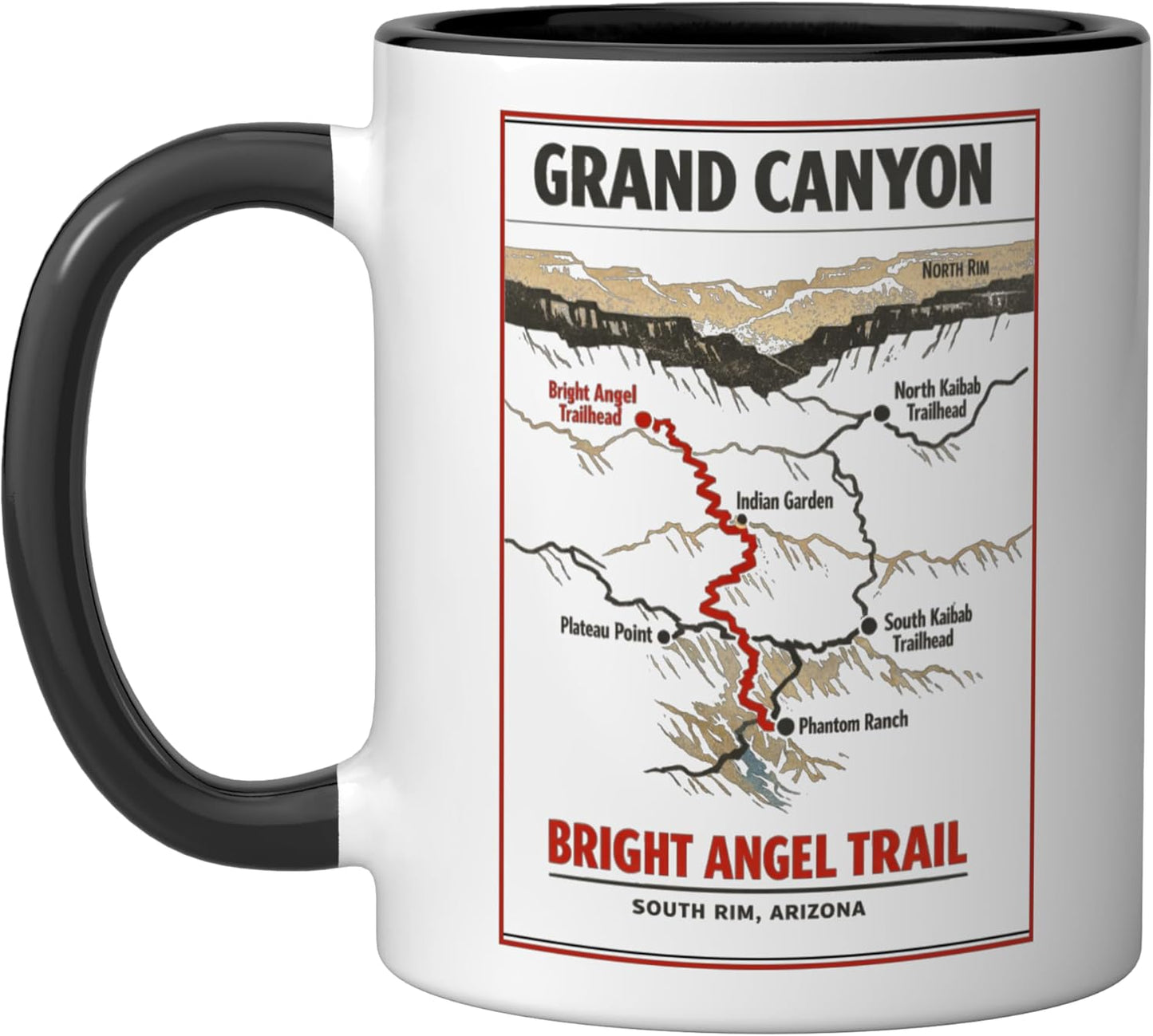 Taza Cerámica Grand Canyon Sur Azul Negro