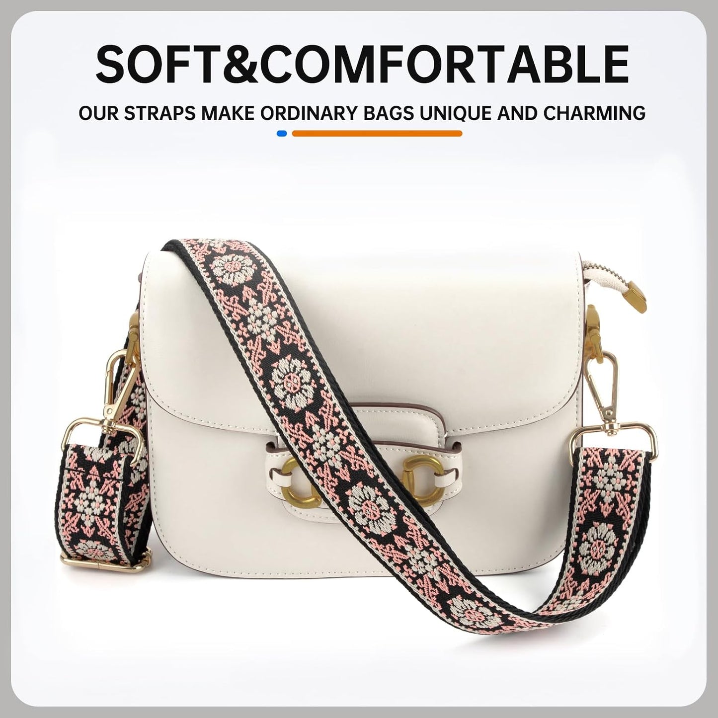 Correas cruzadas ajustables para bolso mujer