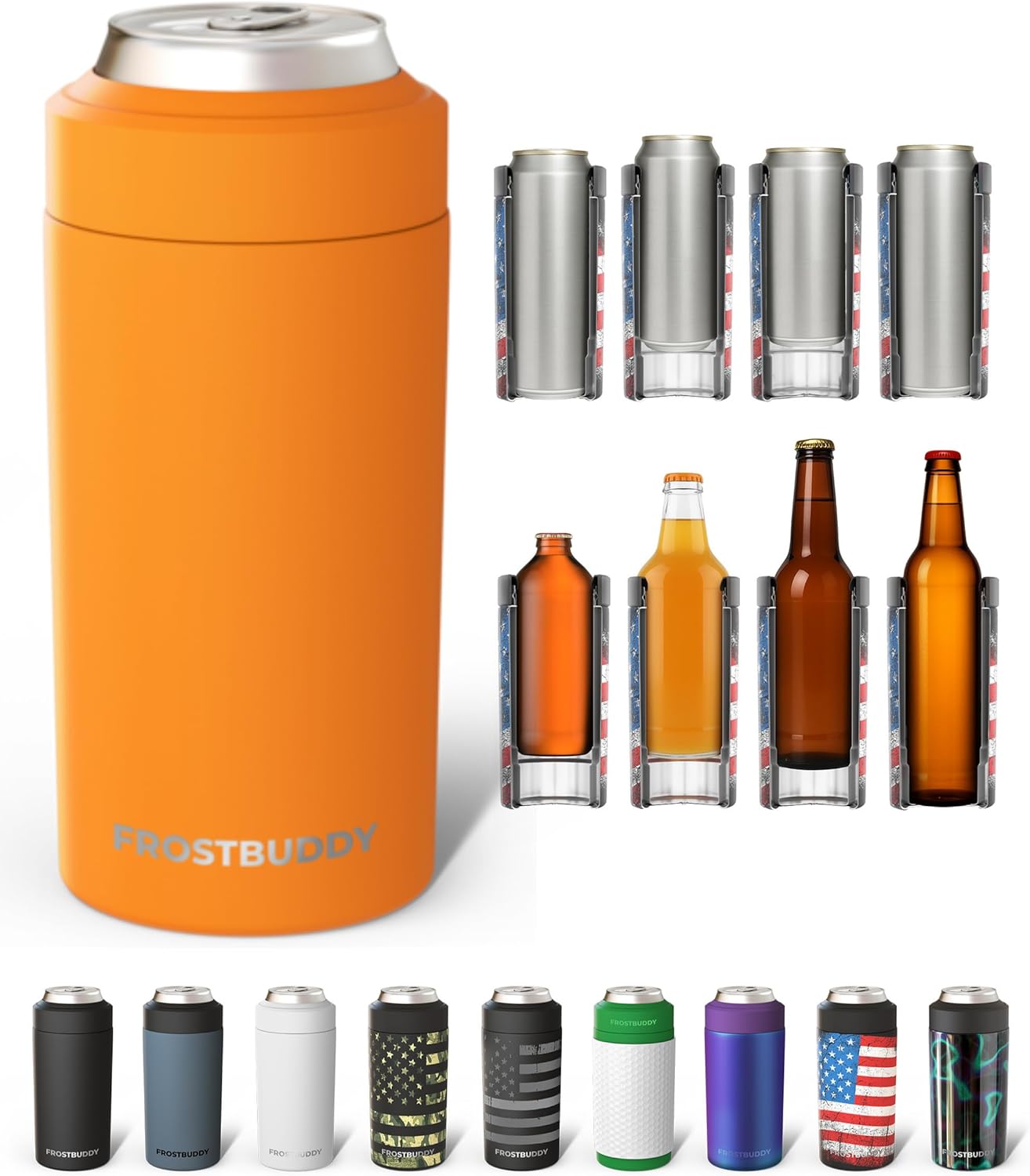 Enfriador latas acero inox 12-16oz universal