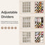 Organiz. zapatos plegable 2 pzas con divisores beige