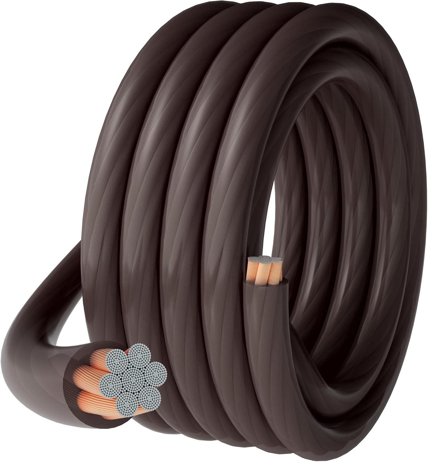 Cable alimentación 4 AWG 35pies negro flexible True Spec