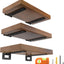 6 Soportes L Metal 8pulg para Estante Flotante Bricolaje
