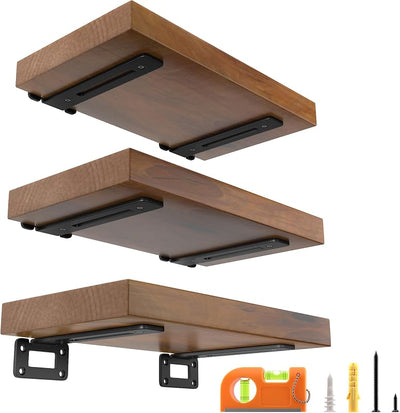 6 Soportes L Metal 8pulg para Estante Flotante Bricolaje