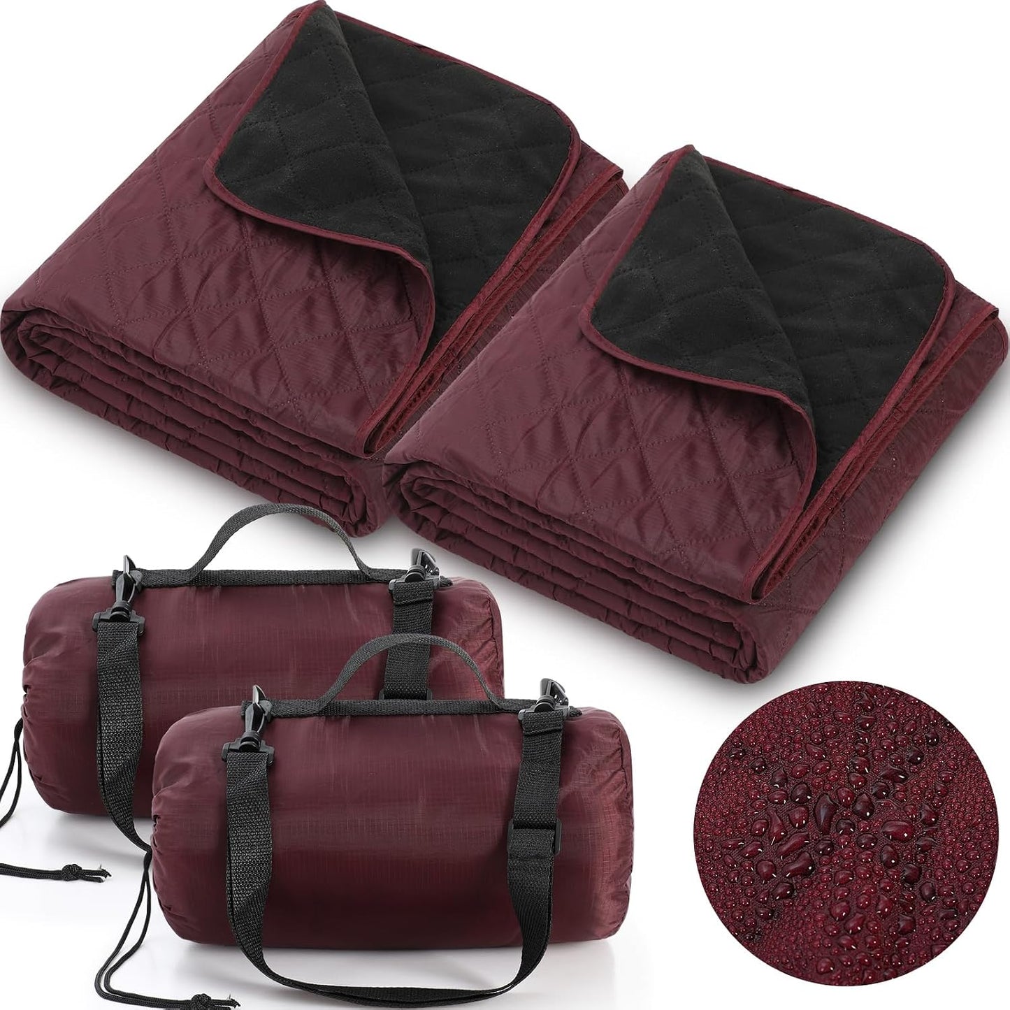 Manta impermeable acolchada 78x55pulg estadio campamento