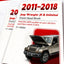 Soporte elevación capó Jeep Wrangler JK con amortiguadores