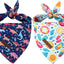 Bandanas algodón perros gatos limón dinosaurio 2uds