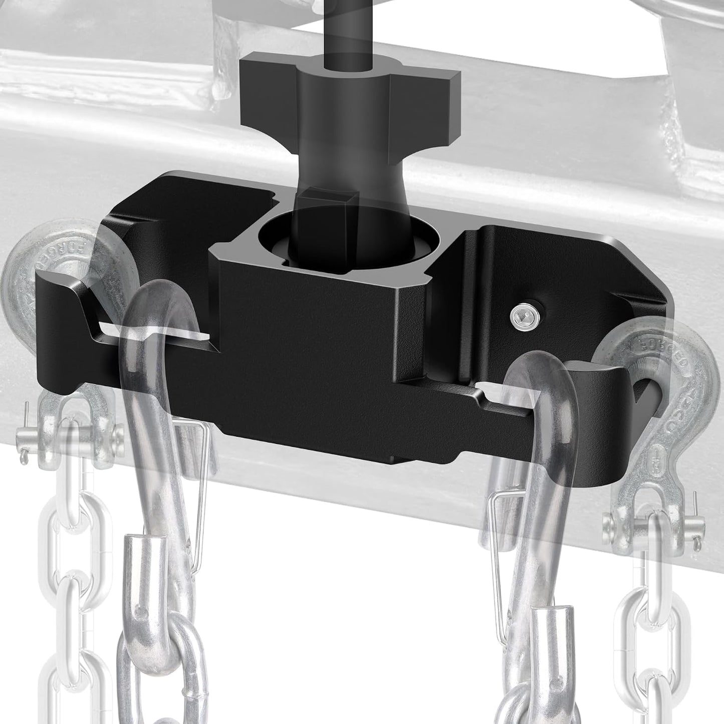 Soporte cadena remolque aluminio enchufe 7 vías RV