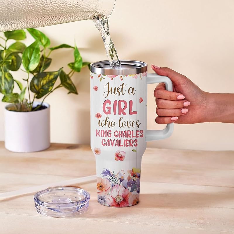 Taza viaje niña aislada vacío 40oz