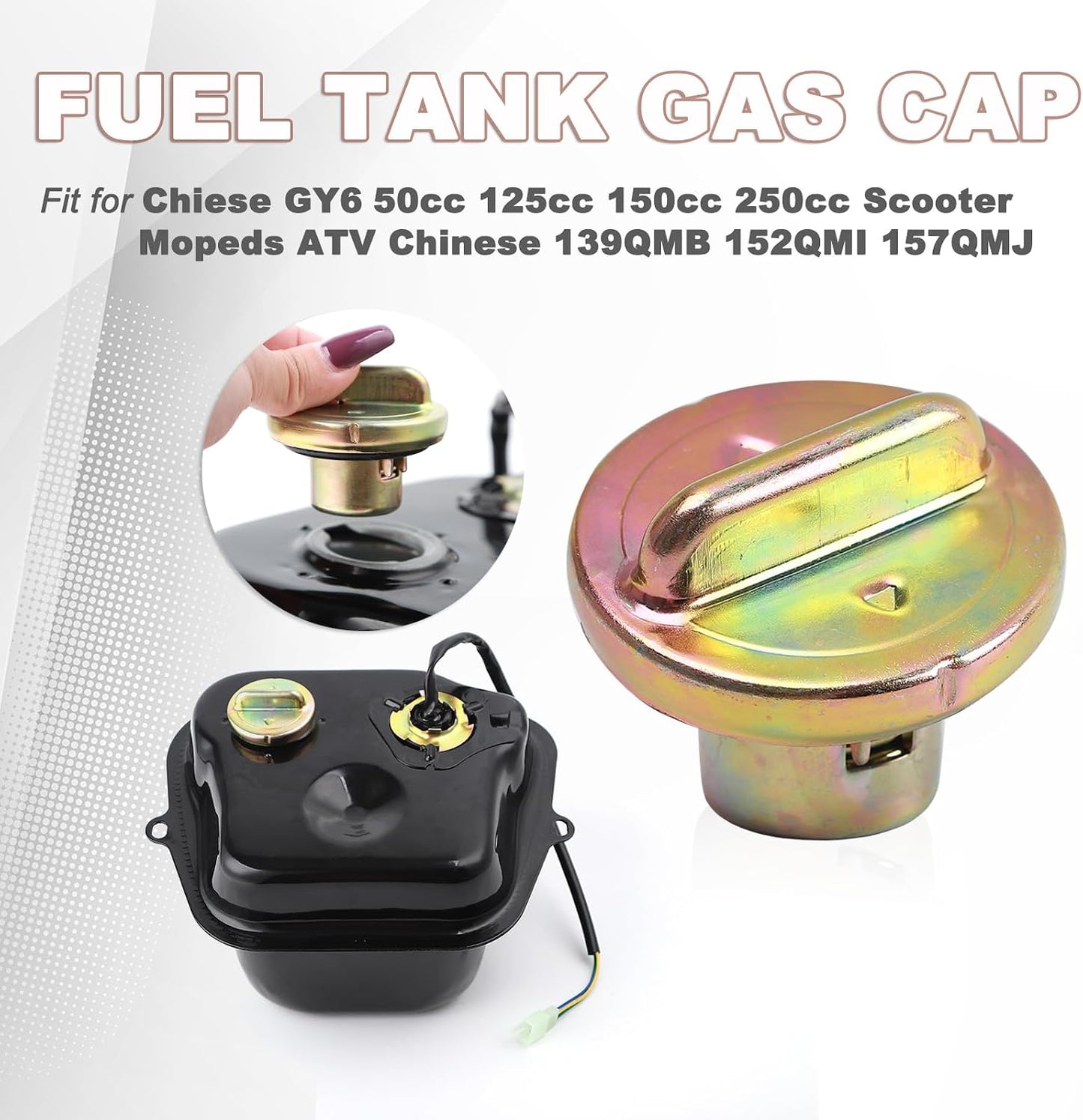 Tapa gasolina hierro comp GY6 50cc-150cc Taotao Jonway
