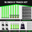 Kit rieles E Track 16" 12 accesorios 4 correas trinquete