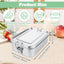 4 Pzas Fiambreras Acero Inox 29oz con 2 Compartimentos