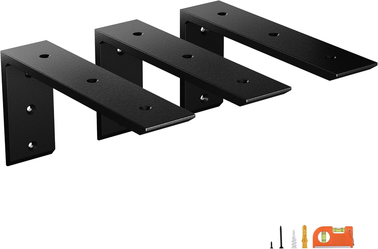 3 Soportes Encimera 8" Acero 3/8" Resistentes