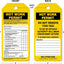 Etiquetas inspección estado rollo OSHA resistente agua