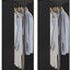 2 Fundas colgantes con cremallera y ventana para ropa negra