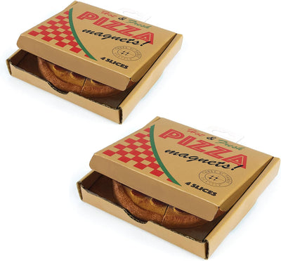Imanes pizza coloridos Mighties 8uds embalaje icónico