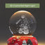 Luz Nocturna Bola Cristal 3D Muñeco Nieve Base Roja Navideña