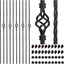 20 Balaustres Hierro Escalera Husillo 1/2" Torsión