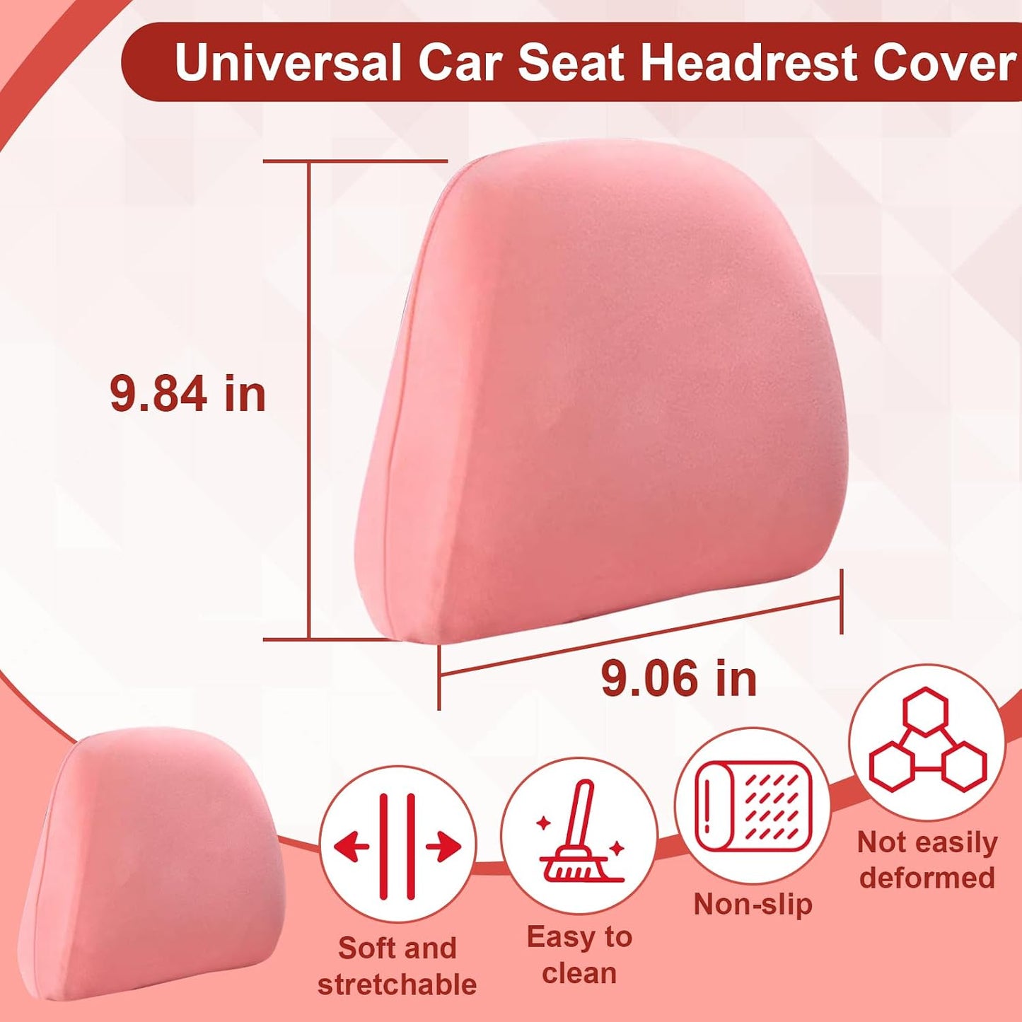 2 Pzas Fundas Reposacabezas Coche Flexibles Reutilizables