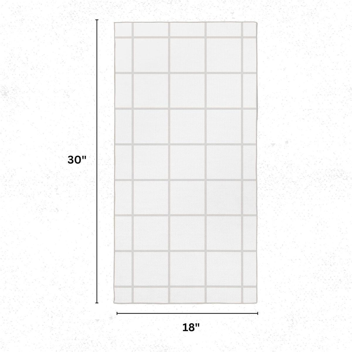 Toalla microfibra cocina 18x30pulg a rayas gris pardo