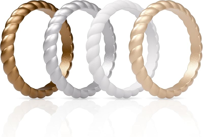 Anillos silicona apilables mujer 2.5mm multipack 1/4/8/10/12