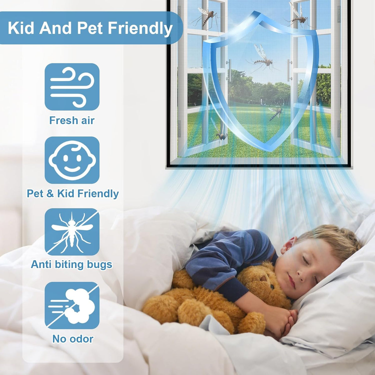 Pantalla ventana autoadhesiva 36x55pulg malla fibra vidrio